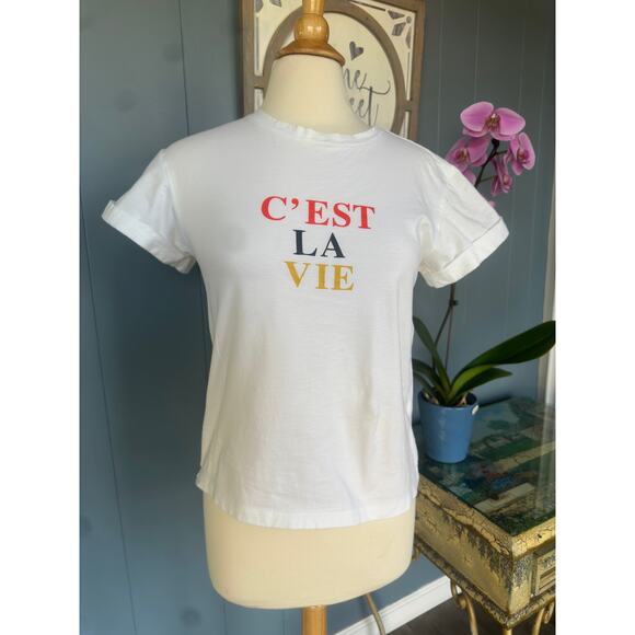 NWOT Banana Republic  C’Est La Vie White Top Sz XS - Picture 2 of 8